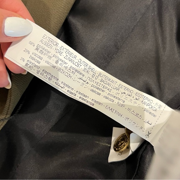 BRAND NEW ZARA BLAZER - XS - TAILORED BLAZER WITH BUTTONS- KHAKI - Picture 5 of 6